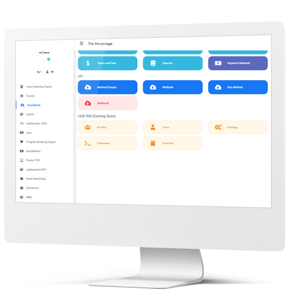 Cloudbeds to Unifi Wifi interface