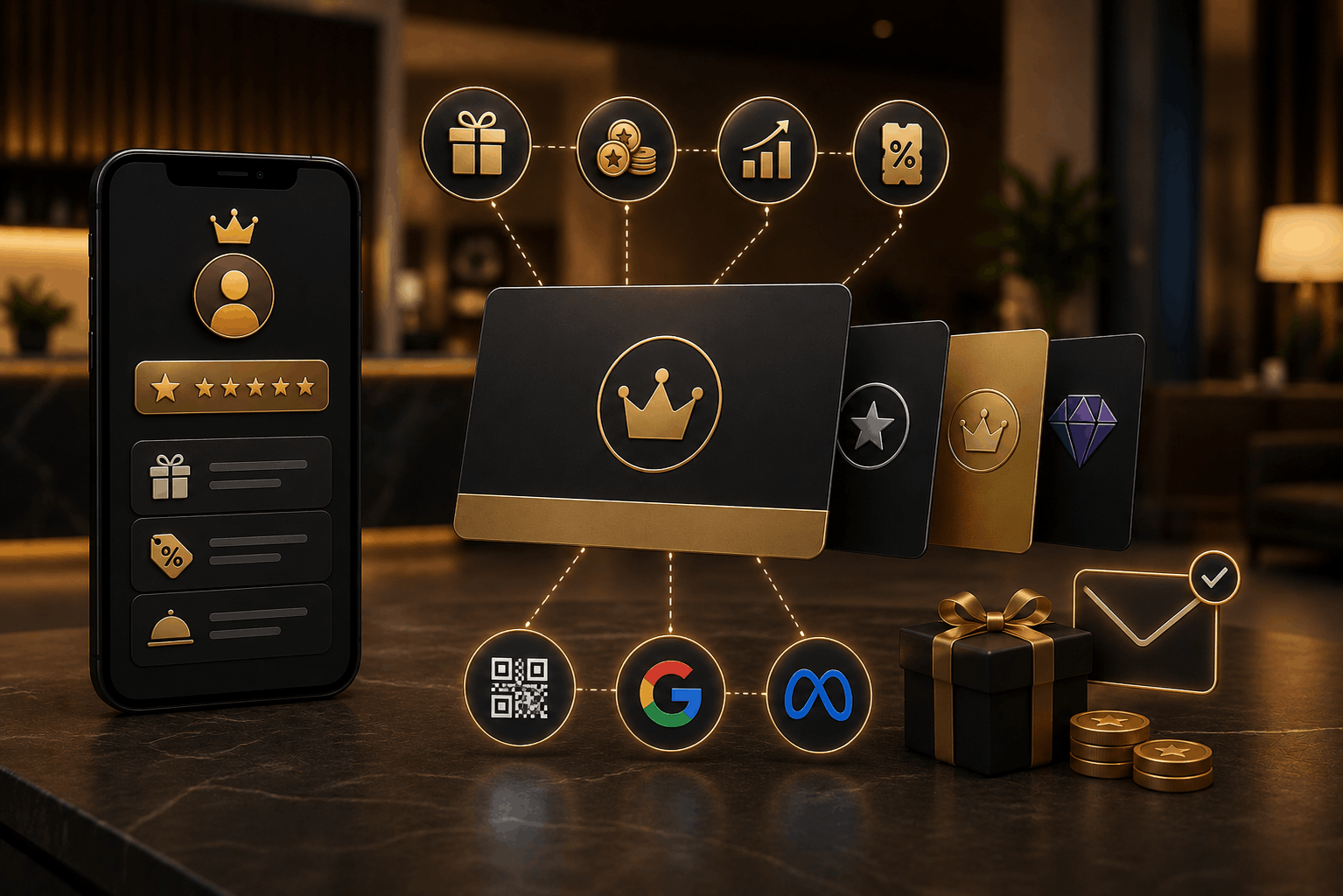 Hotel member and loyalty program software integrated with booking engine